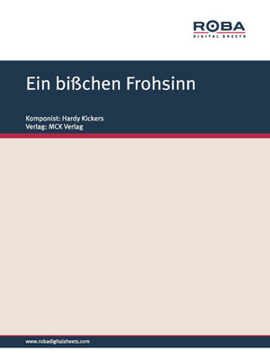 cover image of Ein bißchen Frohsinn